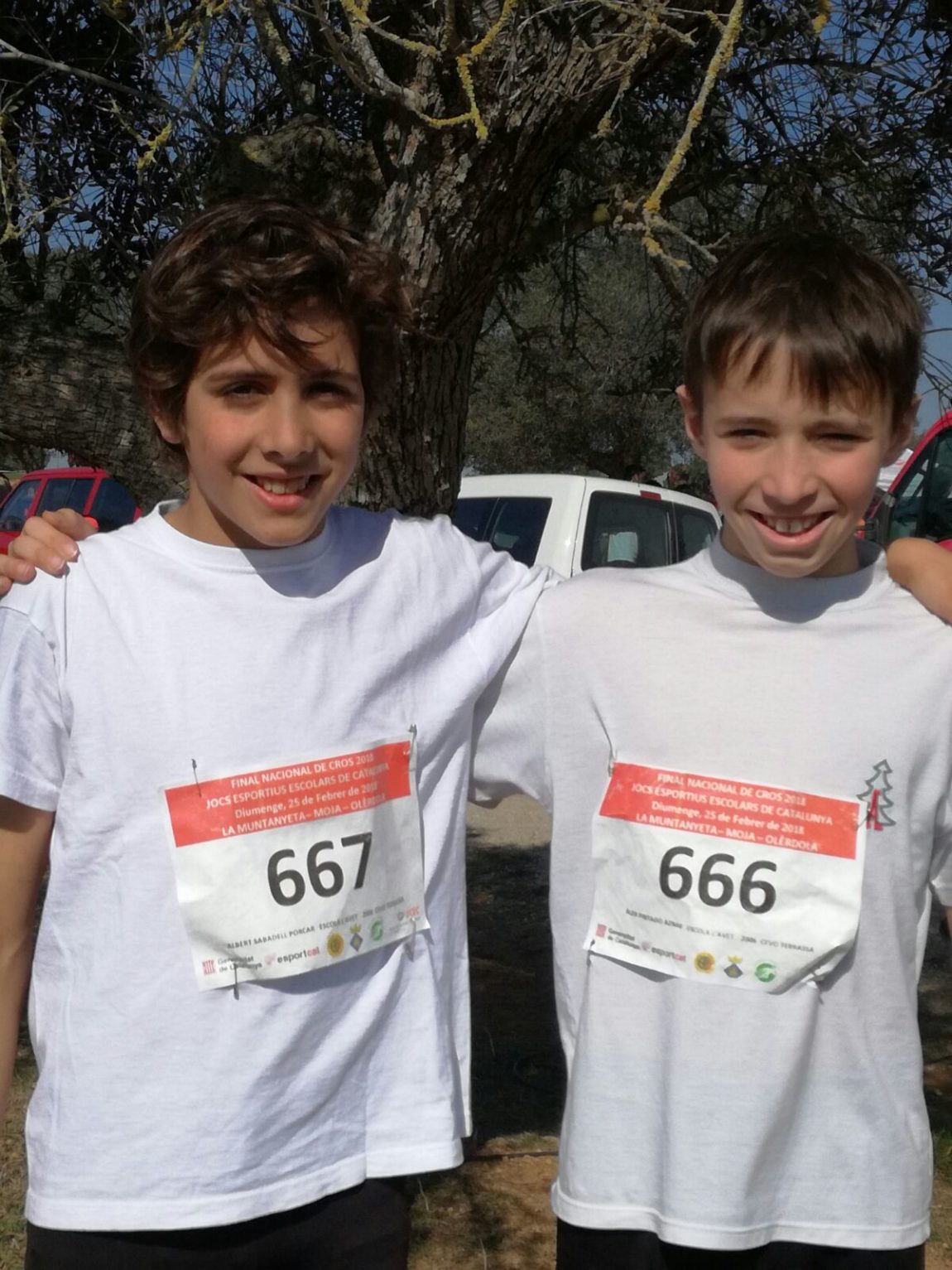 Campionat de Catalunya cross escolar.