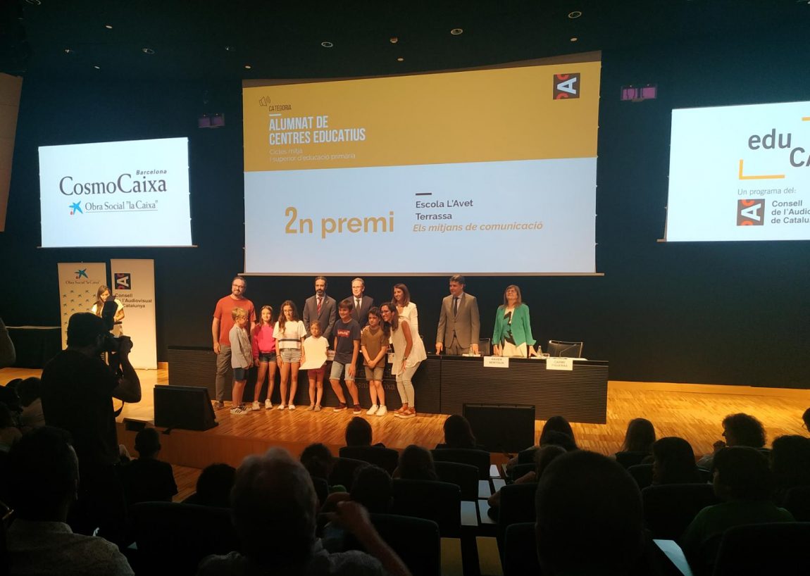 El Consell Audiovisual de Catalunya premia l’escola L’Avet de Terrassa