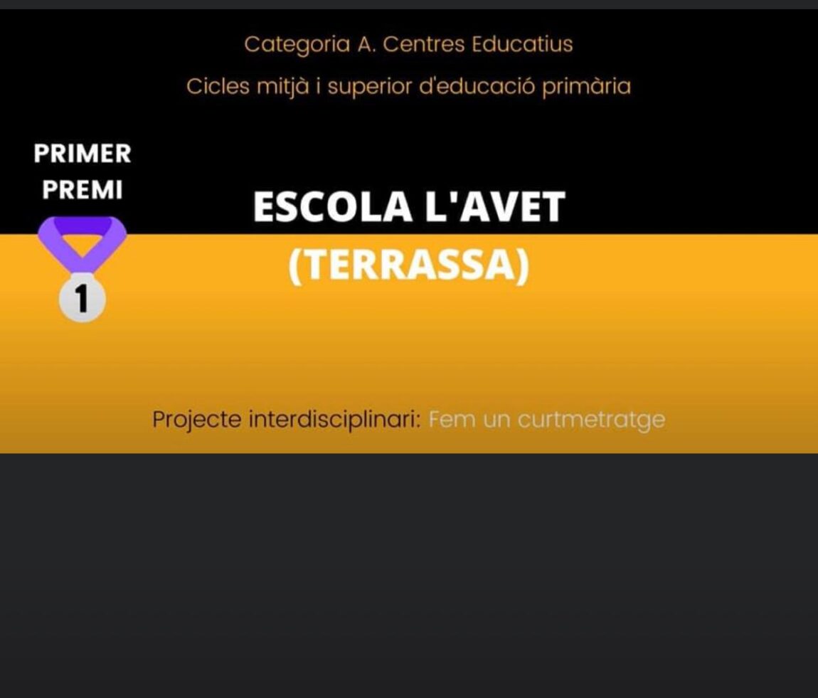 XVII Premis el CAC a l’escola: 1r premi